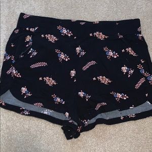 Express Floral Fabric Shorts